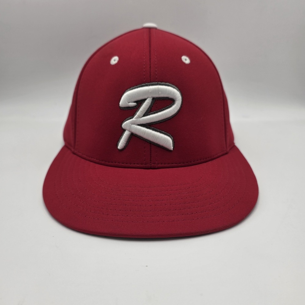 Rams Fitted Hat Red Richardson Pulse‎ Flat Bill Baseball Cap XS-M